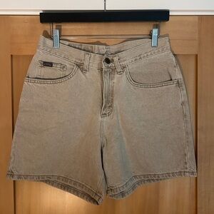 Riders by Lee Beige Denim Shorts